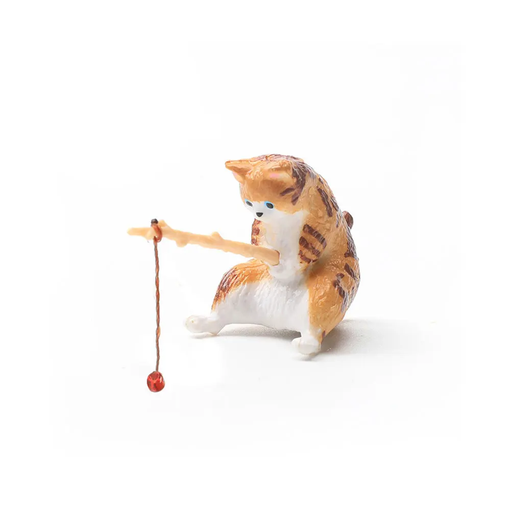 Vissen Kat Aquaria Decoraties Aquarium Hangbaar Landschap Aquarium Kat Vissen Ornament Thuis Aquarium Decor: YELLOW