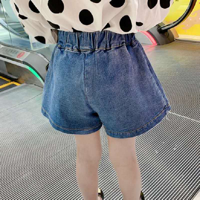 Pantalones cortos con Falda vaquera para niñas, ropa infantil de 3 a 8 años, novedad de verano,