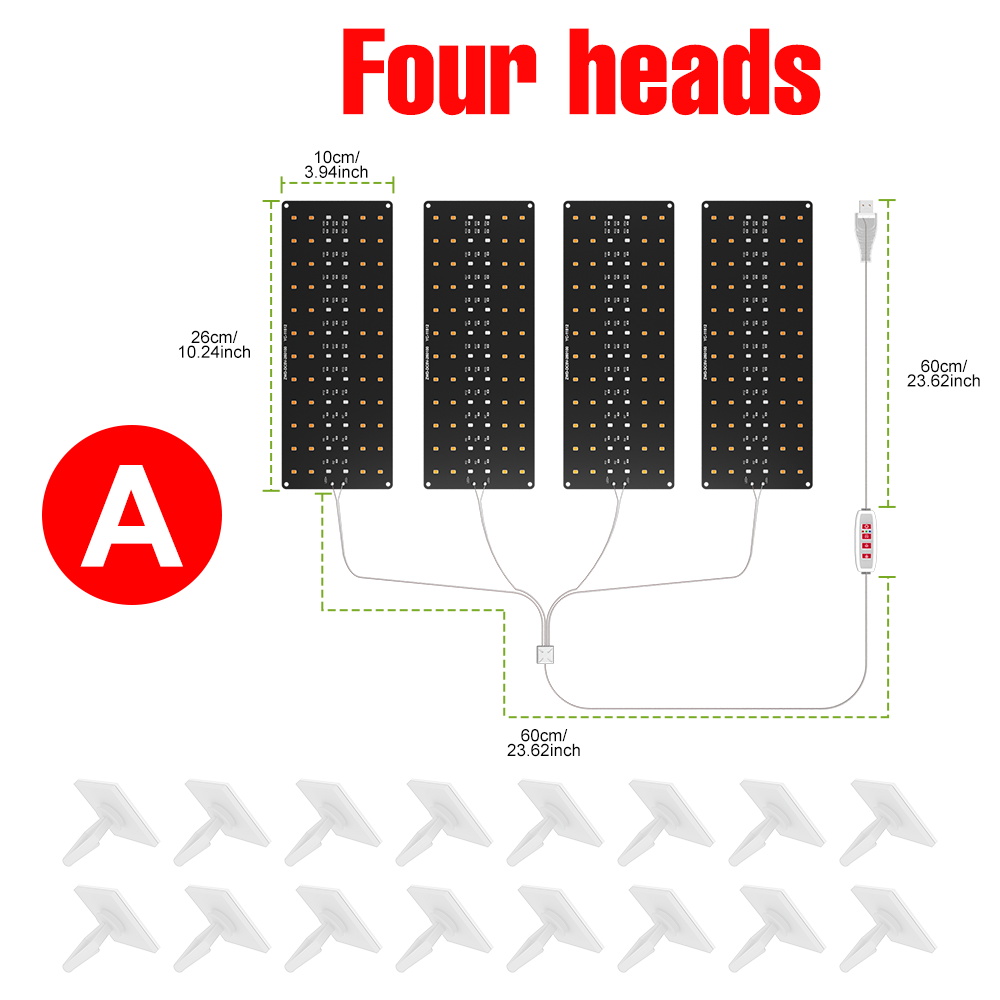 LED-Wachstumslicht, Vollspektrum-Quantum-Gremium-Lampe für drinnen-Wachstumsbox, Blumenpflanzen, Anbau, dimmbar, mit zeitliche Koordinierung, automatisches Ein-/Ausschalten