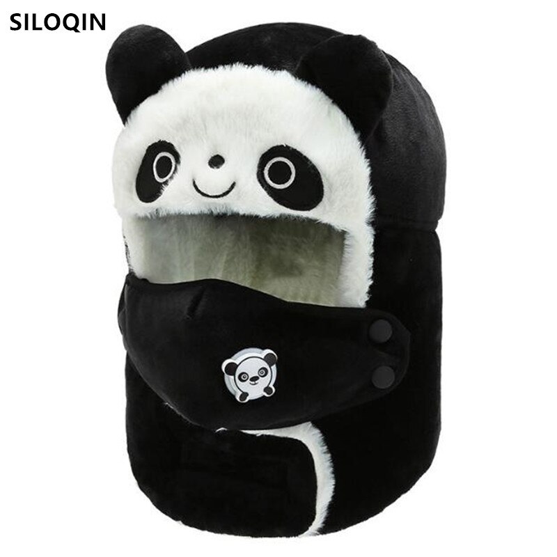 Kinder's earmuffs Hut mit Atmung Ventil warm Winter Samt Bomber Hüte Pro Kinder Jungen Mädchen Karikatur niedlich Ski Deckel