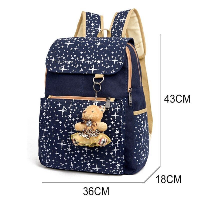 Canvas Backpack Women Men Large Capacity Laptop Backpack Student School Bags for Teenagers Children Travel Backpacks Mochila