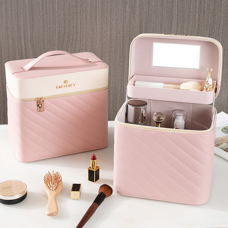 Makeup Bag Toiletry Cosmetic Storage Box Portable travel Make Up Suitcase: 12