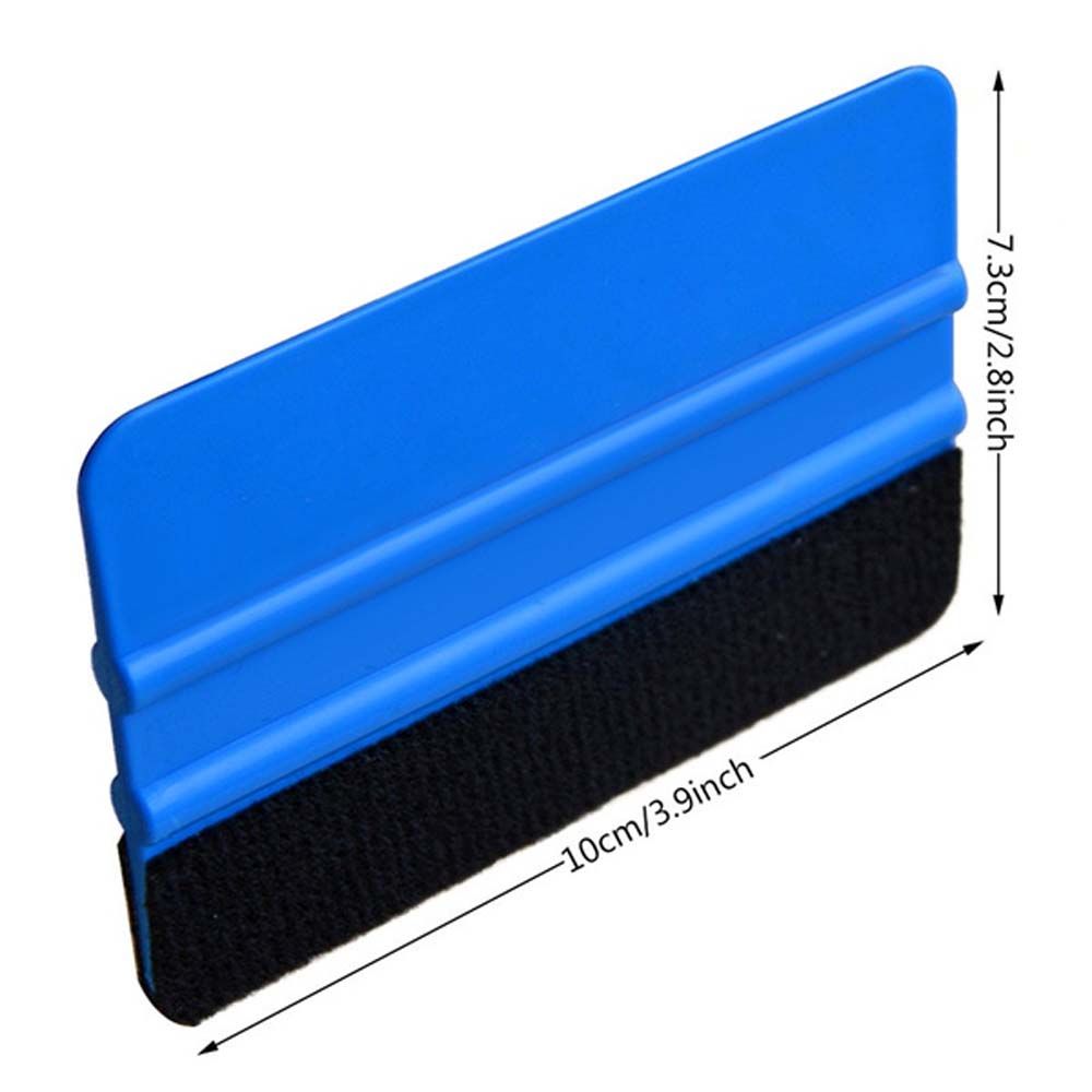 10Pcs Blue Squeegee Felt Edge Scraper Car Decals Vinyl Wrapping &amp; Tint Tools Pro Plastic Soft Wrap Wrapping Spatula Tool