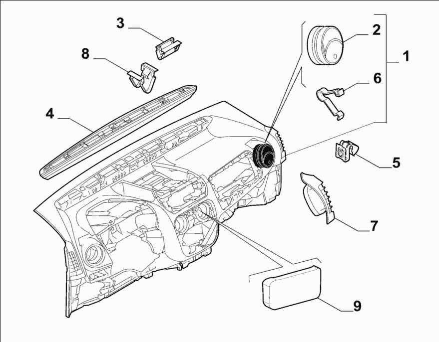 Grille De Ventilation Bouche D'Aération Pour Nemo Bipper Fiorino 735461076