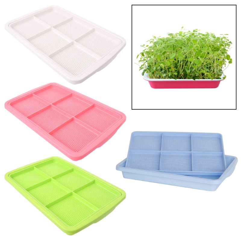 1 set plastic kweekbak hydrocultuur zaailingbak dubbele laag groente spruitplaat kweekpot voor thuis tuingereedschap