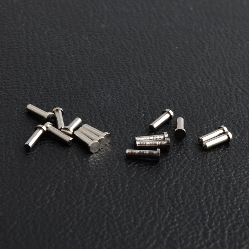 100PCS eyeglass single rivets single metal pin for eyeglass hinges or temples 1.18mm diameter 7.5mm 6.0mm lengt