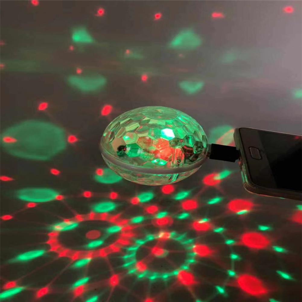 Usb värikäs led-lava valo auto dj disco pallo lamppu äänensäätö miniprojektori tähtitaivas juhla kannettava valot vuosi
