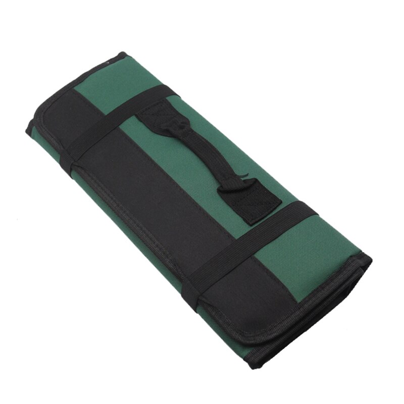 Multifunktion oxford klud foldenøgle rullepose værktøj opbevaringspose bærbar kasseholder  ja55: Grøn sort