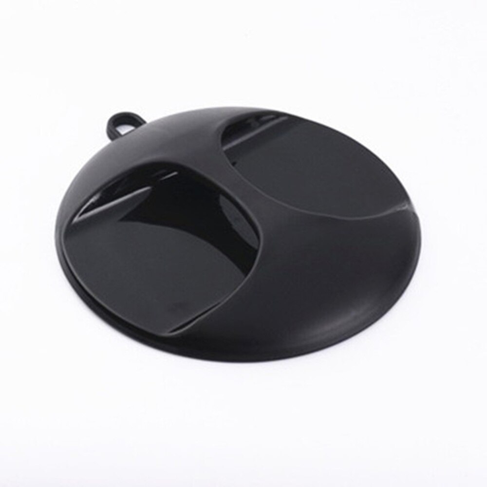 Rear View Makeup Mirror Practical Handheld Cosmetic Mirror Round Rear View Barber Mirror for Home Daily Use (Black)