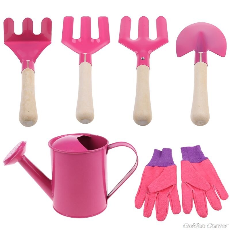 Rastrillo de pala para niños y niñas, juego de herramientas con bolsa, juguetes de , M06 21,