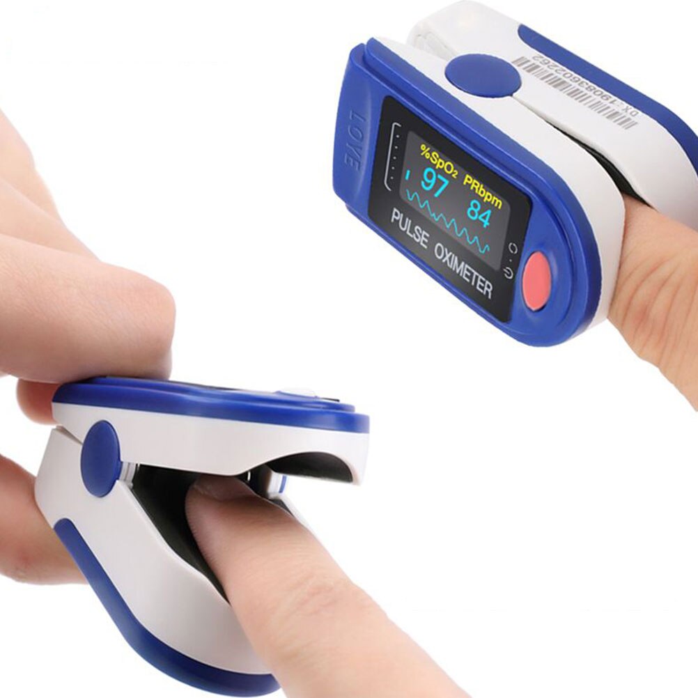 Fingertip Pulse Oximeter Blood Pressure Oximetry Heart Rate Monitor SpO2 Oximetry Monitor without Battery for Women Men Kids