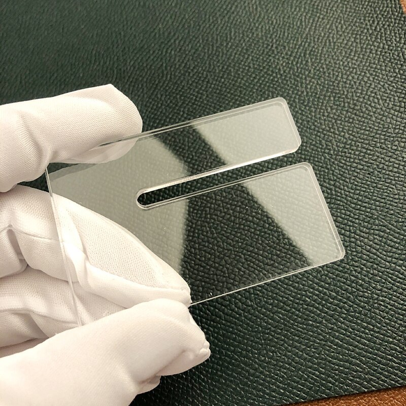 GLASSNOBLE Transparentes Acryl-Lineal Dreieckig – 0–15 Cm Messbereich, 17 Cm Lang, Für Schule & Büro