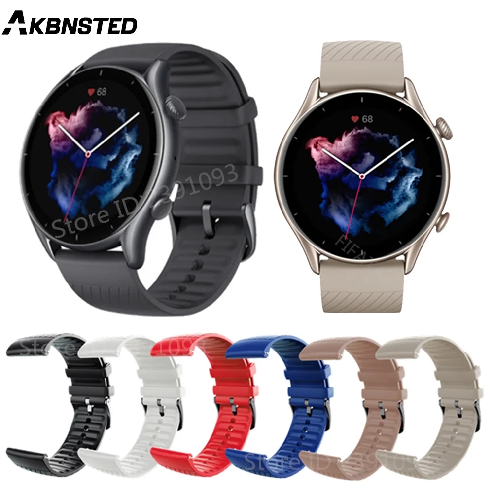 Silikoniranneke Amazfit GTR 4 - Vaihtourheiluranneke Huami Amazfit GTR 3/3 Pro Rannekoruun