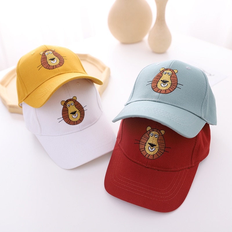 Doitbest – casquette de Baseball pour enfants, chapeau de printemps, style Hip Hop, avec lion brodé, pour garçons et filles, collection