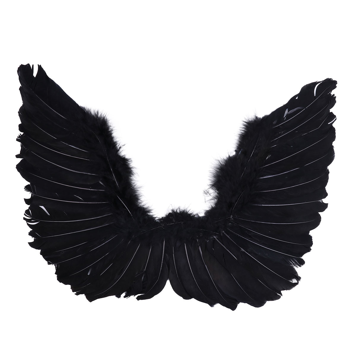 Ailes De Costume Halloween Pour Enfants - Blanc Ou Noir - Tissu Non Tissé Extensible
