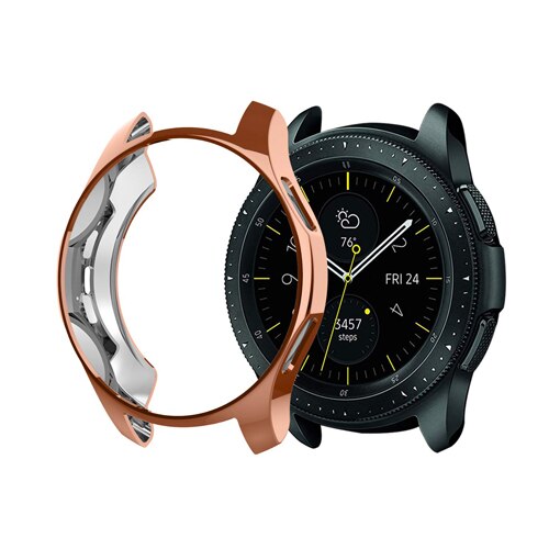 Watch Case for samsung Gear S3 Frontier Galaxy watch 46mm/42mm case TPU plated All-Around protective Cover watch Accessories: rose gold / for Gear S3 Frontier