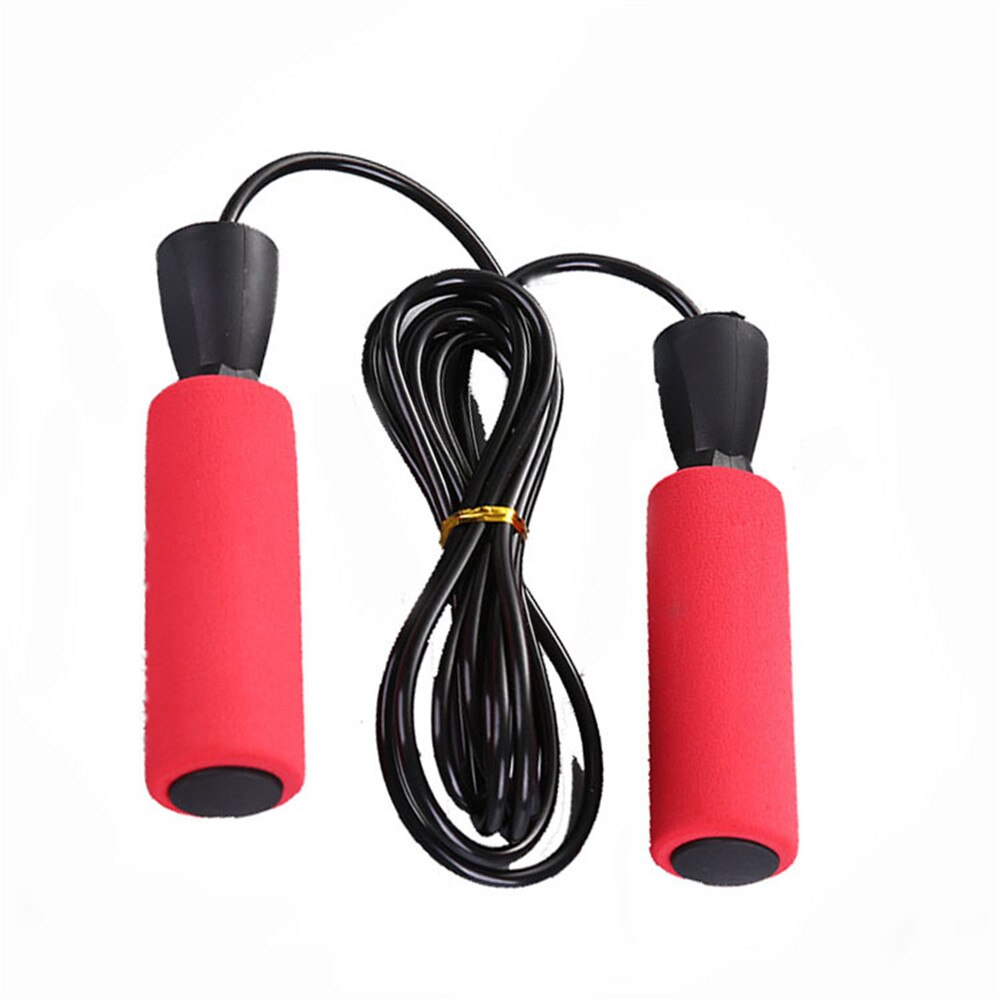 Unisex Sport Fitness Adjustable Fast Speed Jump Wire Skip Rope Skipping Cord: Red