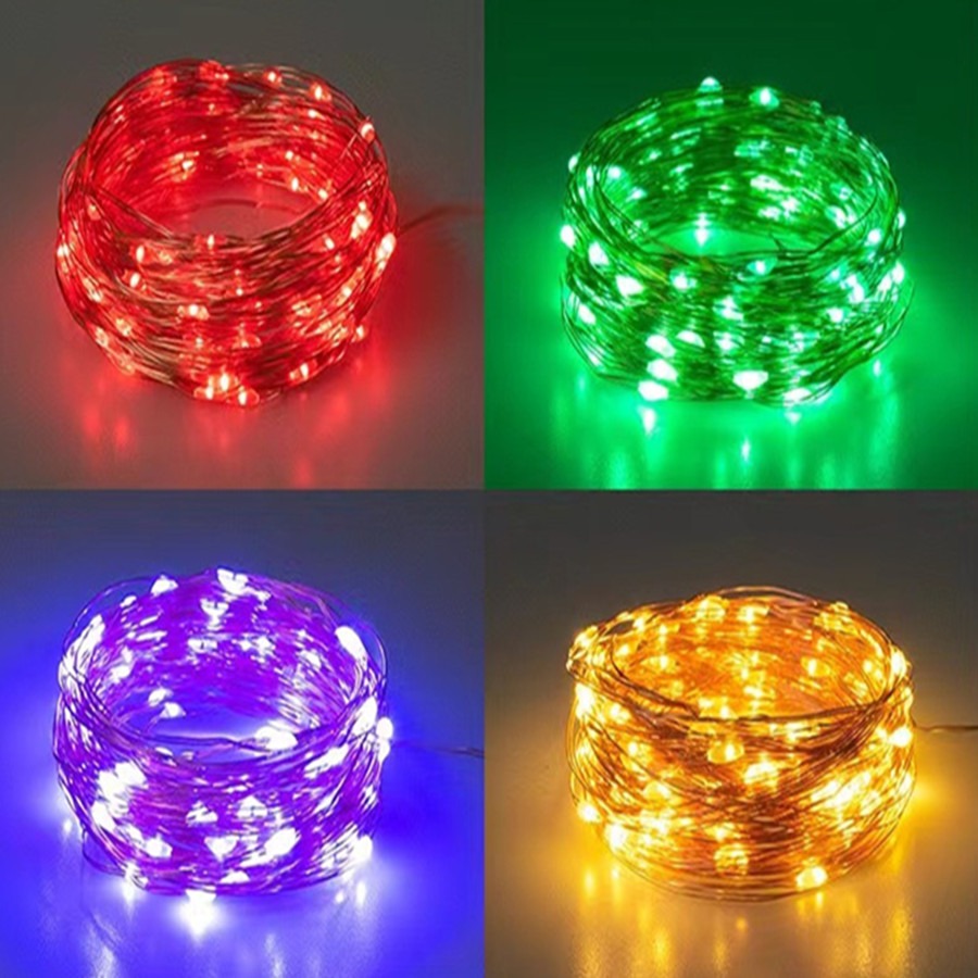 Guirlande lumineuse LED USB, guirlande lumineuse de noël pour nouvel an, fête de mariage, arbre, jardin, terrasse, décoration, 8 fonctions