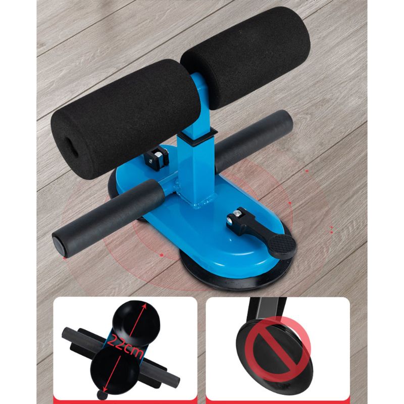 Double Suction Cup Sit Up Bar Assistant Exercise Stand Padded Ankle Support Workout Equipment for Home Gym Fitness