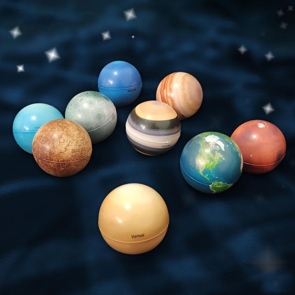 6.3cm Color Printing Sponge Soft Ball Eight Planets Moon Star Ball Early Education Foaming Children'S Toy Bouncy Ball