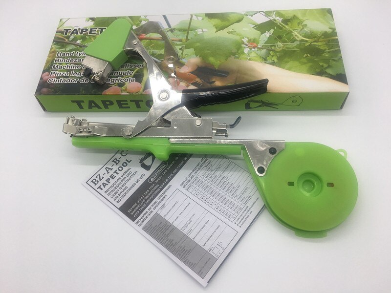 style Plant Branch Hand Tying Staples +Tapener +TapesBinding Machine Flower Vegetable Garden Garden Tools 1set