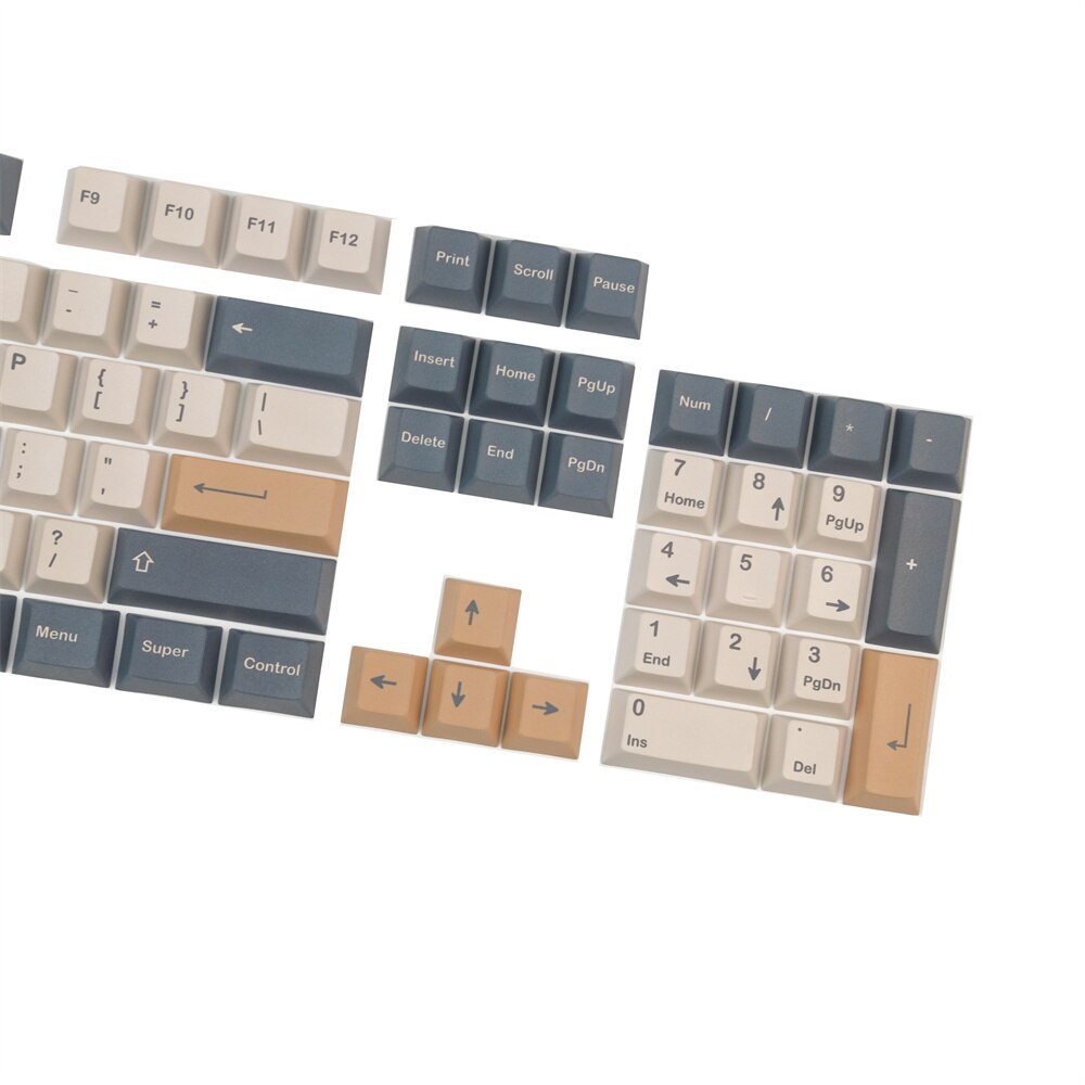 GMK Coffee Keycap 140 Keys Full Sets Mechanical Keyboard PBT Keycaps Cherry Profile DYE Subbed Personality Moka Bread Keycap