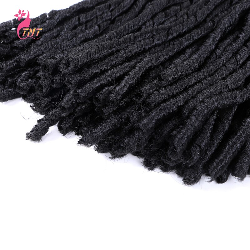 Trenzas de pelo trenzado de ganchillo para mujer, pelo sintético suave de imitación, 14 pulgadas, trenzas de ganchillo Jumbo, extensiones de cabello TMT