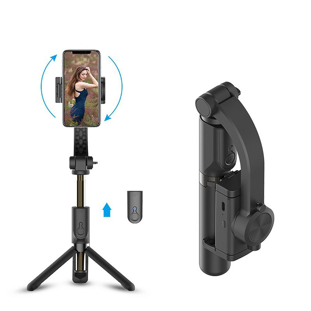 GS08 – stabilisateur de cardan portatif à axe unique, avec trépied obturateur sans fil, pour Smartphone, caméra d'action, enregistrement vidéo en direct, outils