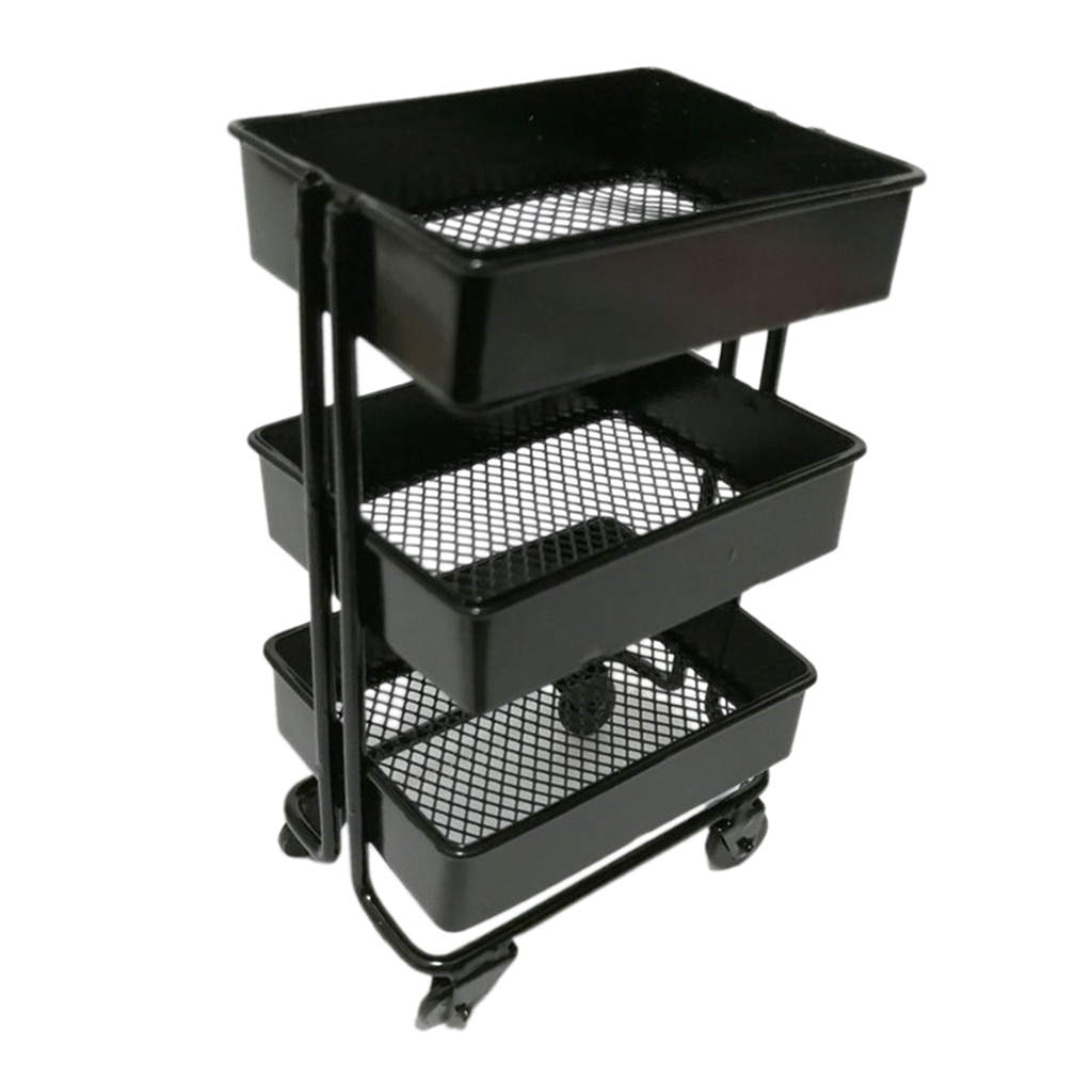 Moderne 1/12 Poppenhuis Iron 3 Tier Opbergrek Keuken Meubels Accessoires