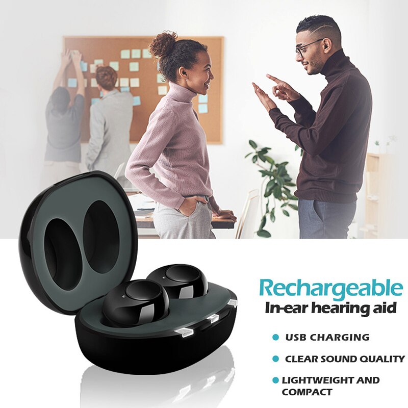 Intelligente Stijl Gehoorapparaat Oplaadbare Low-Noise Gehoorapparaat Audiphones Bediening Geluidsversterkers Deaf Hearing Aids
