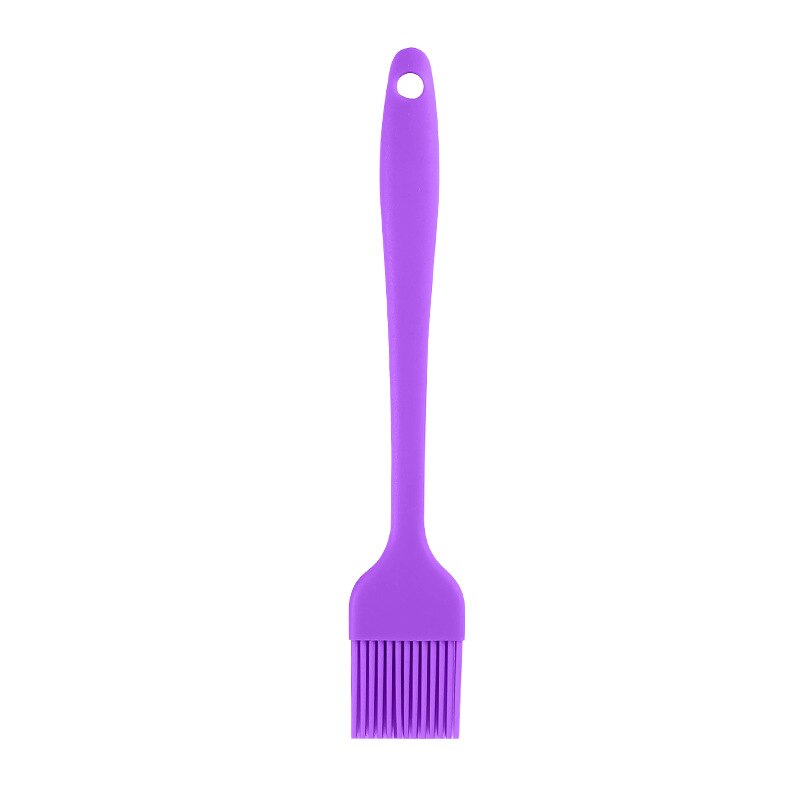 Basting Brush Silicone Pastry Baking Brush BBQ Sauce Marinade Meat Glazing Oil Brush Heat Resistant Kitchen Cooking Tools: Purple