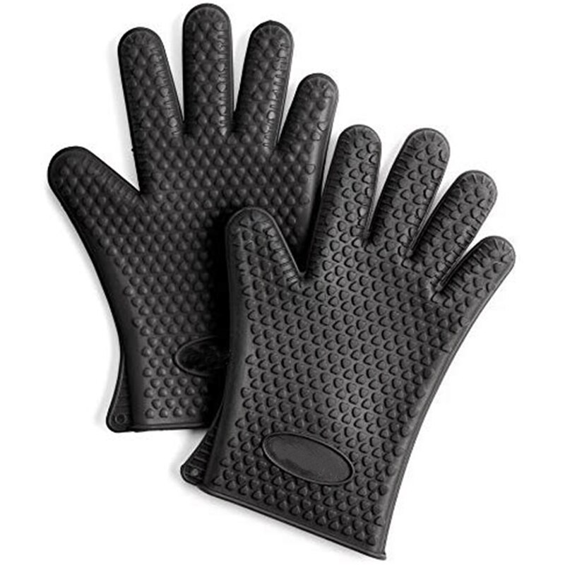 Siliconen Ovenwanten 2-delige Set, Hittebestendige Ovenwanten Met Zachte, Keukenaccessoires – koop de beste producten in de online winkel