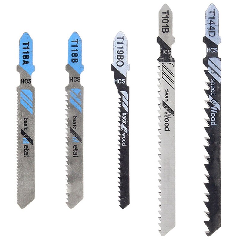 20 stuks zaagbladen t-schacht decoupeerzaagbladen diverse bladen voor hout kunststof metaal zagen zaagbladen gemaakt