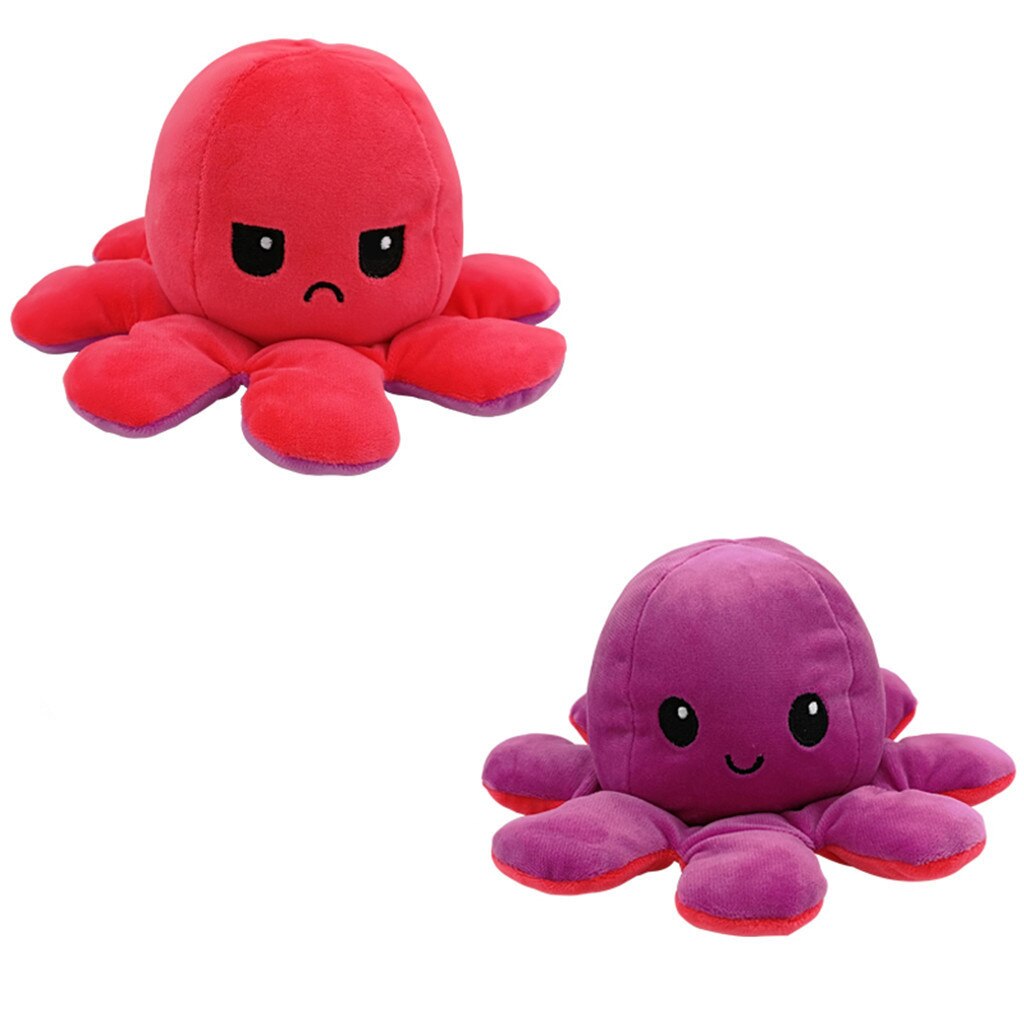 Plüsch Puppe Plüsch Tiere Zwei-seitige Weiche Simulation FlipToy Verschiedenen Seiten Zu Zeigen Verschiedene Stimmungen Plüsch Spielzeug Für kinder: H