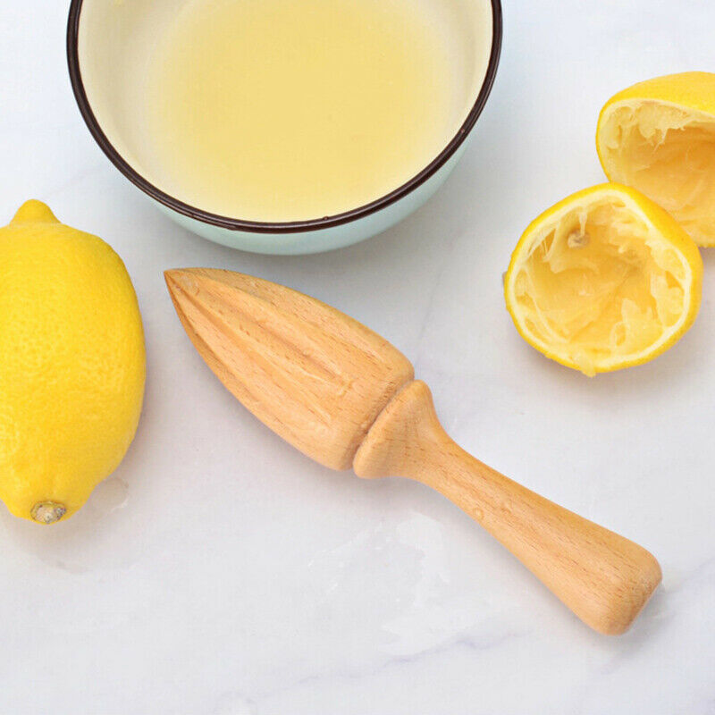 1 stk citron træpresser hånd juicepresser manuel frugt appelsin citrus juice udtrækker 10-vinklet