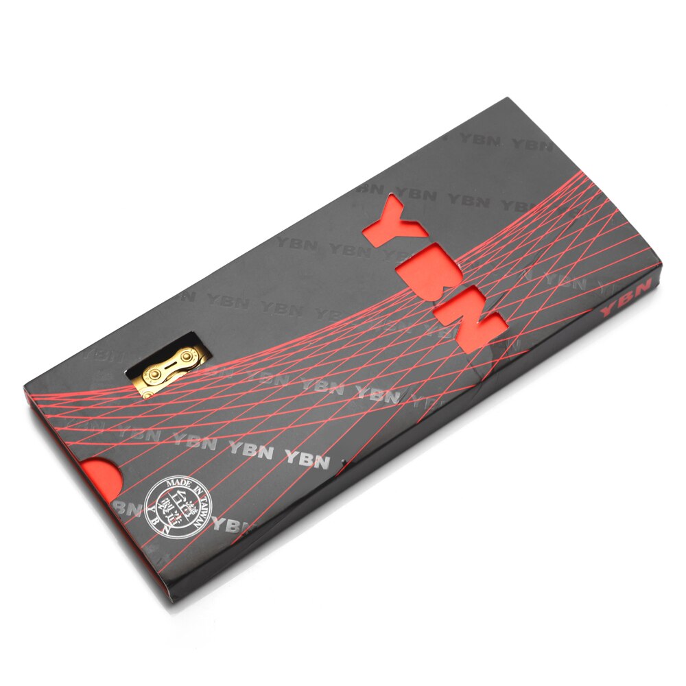 YBN 11 Speed Chain Bicycle Half Hollow 10 Speed Chain Golden Mountain Road Bike 11 Variable Ultralight Boxed For Shimano/SRAM