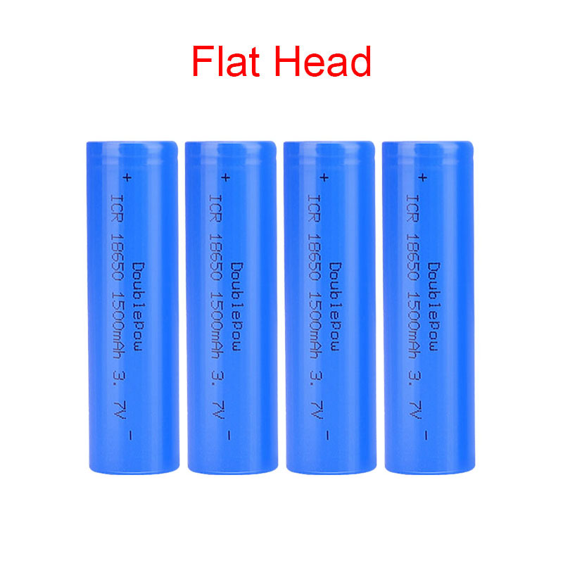 NUOVA batteria Doublepow 18650 batteria ricaricabile al litio 3.7V 1500mah 18650 per torcia elettrica ecc: Blu