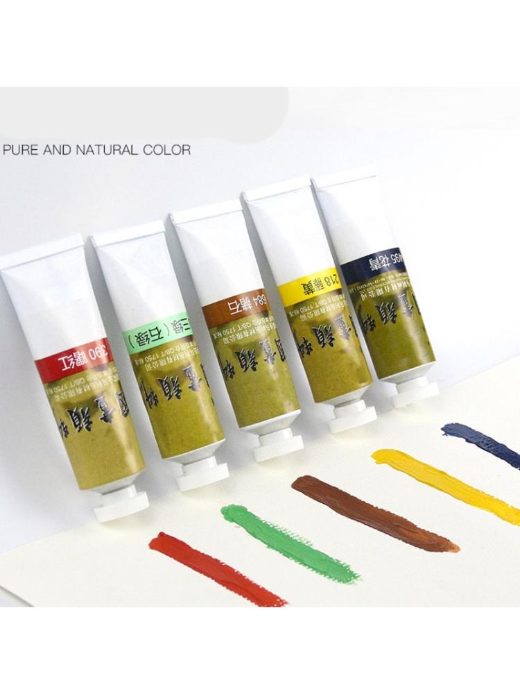 12/18/24/36 farver 5/12ml kinesisk maleri pigment akvarel maling sæt maleri tegneværktøjer til kunstnerstuderende kunstforsyninger