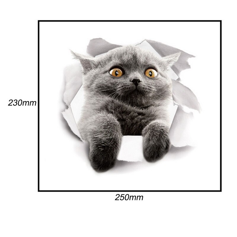 3d levende vegg klistremerker vegg klistremerker 3d tegneserie toalett vegg dekor vanntett kjøkkenstickers diy hjem stue dekorasjon: 7