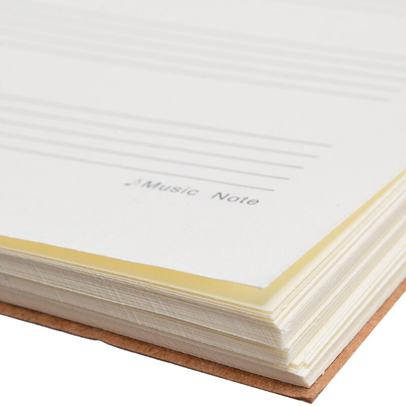 100 Pages Blank Music Score Manuscript Book Writing Stave Notebook Piano Keyboard Black Notebook A4 50 Sheets 100 Pages
