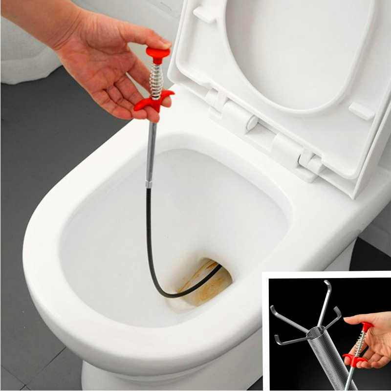 Tuyau de nettoyage d'évier de cuisine, piston et éviers, débouchage des toilettes d'égout avec poignée de maintien, approvisionnement d'usine, déboucheur de micro à quatre mâchoires