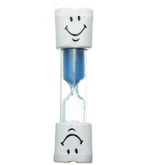 1 Pc Kinderen Borstelen Timer Smiley Tanden Zandloper Drie Minuut Timer Een Verscheidenheid Van Kleuren Kan Kiezen: Blauw