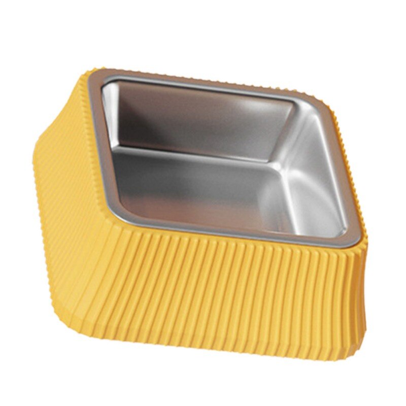 Stainless Steel Dog Bowl Non-slip Food And Water Feeder Detachable Large Food Bowl Suitable For Small Medium And Large Dogs: BY