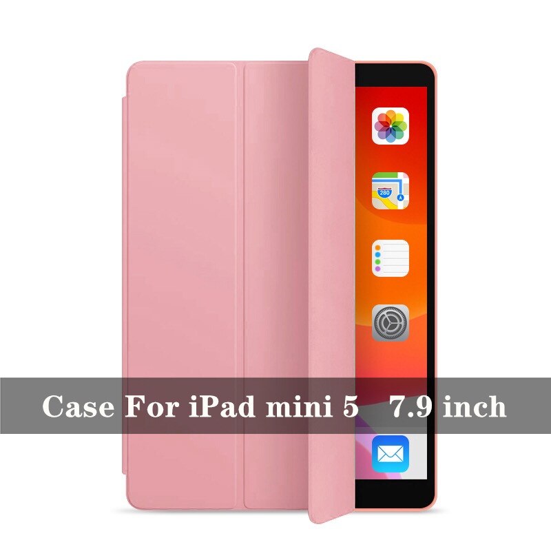 Taske til ipad 10.2 7th generation ultra slim læder taske stander smart cover til ipad mini 5 air 3 smart tpu cover: Til mini 5 7.9 u