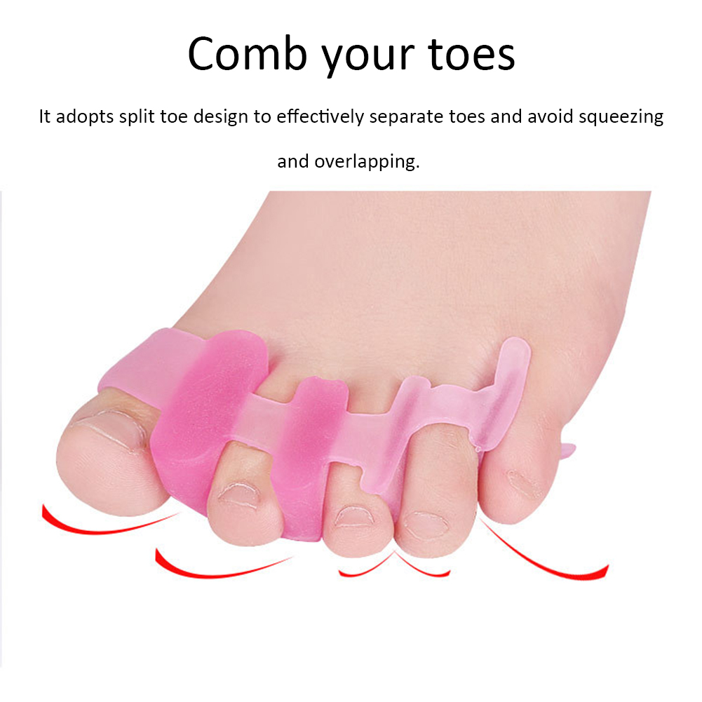 1 pari varpaat hallux valgus corrector separator suoristus jalkojenhoitolaite silikoni bunion suojelija sormet