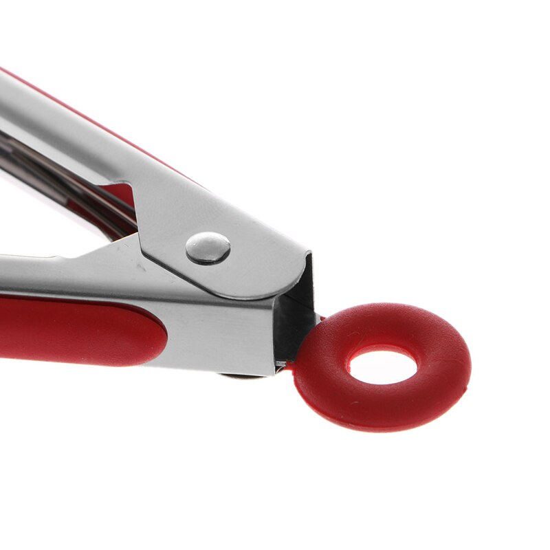 1pc siliconen kook- en serveertangen voor barbecues, roestvrijstalen  y5le