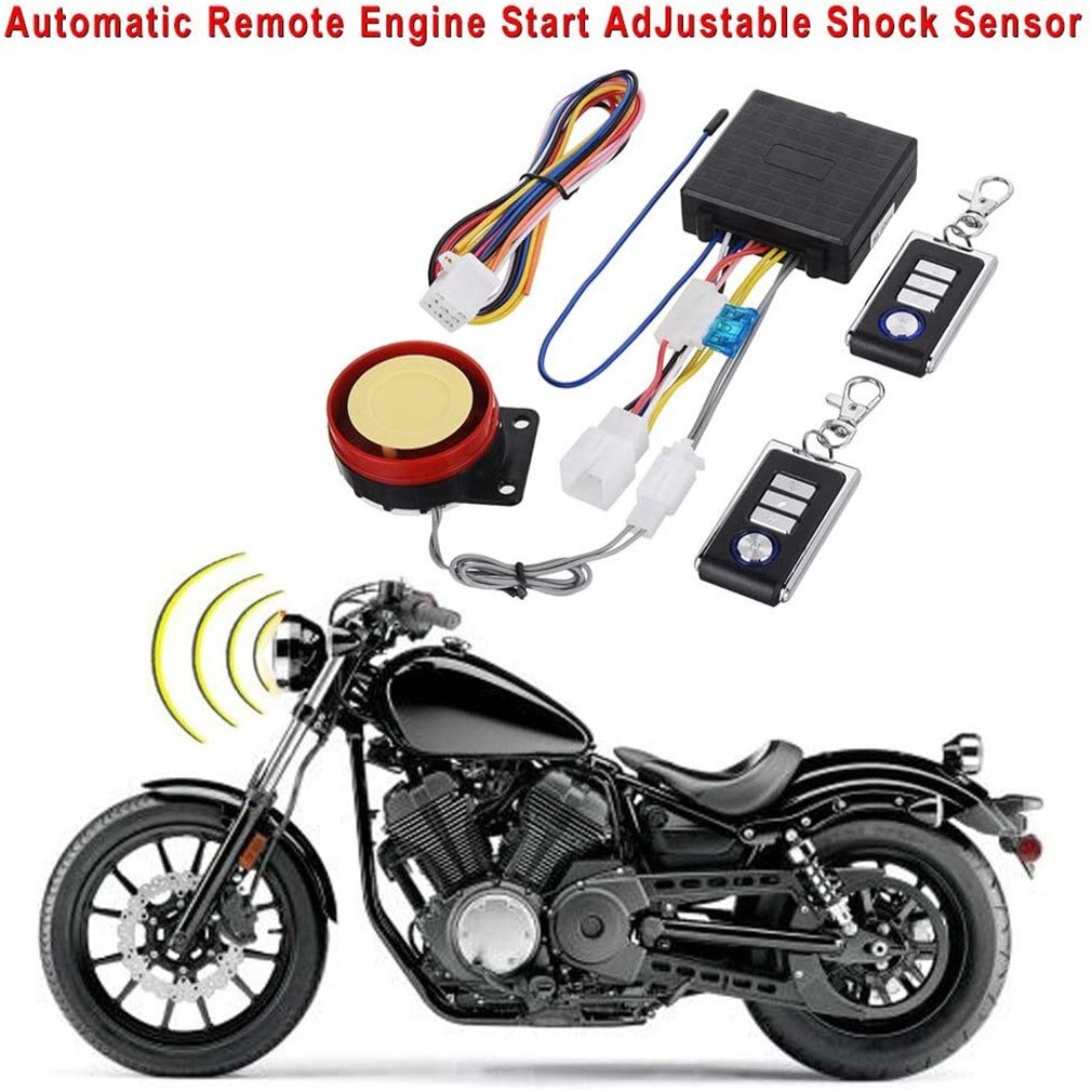 Anti-hijacking waterproof motorcycle security alarm/one way motorcycle alarm system 12V system alarm