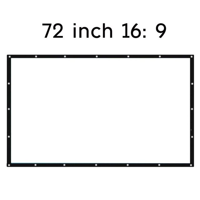 Movie Curtain Projection Screen Movie Cloth Practical Durable Portable Polyester Moisture Proof Home Shade Sail Shelter: Style 6