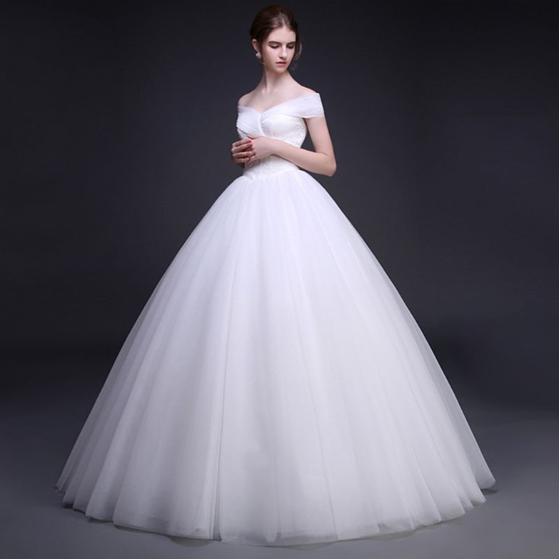 Womens White 1 Hoop A Line Two Layers Petticoat Bridal Wedding Dress Elastic Waist Vintage Lace Trim Underskirt Crinolines Slip