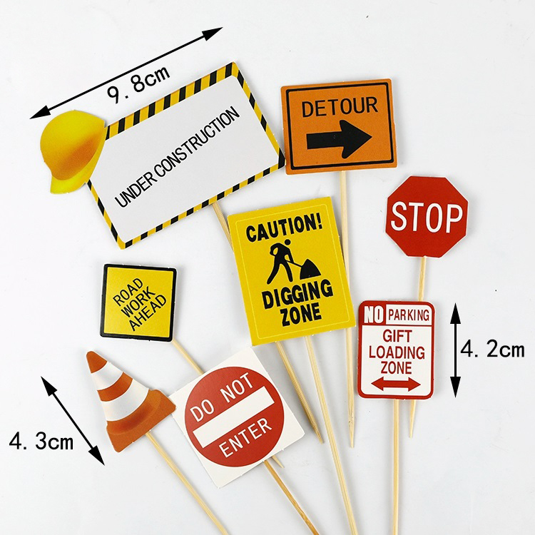 Grote Kraan Tractor Bouw Verjaardag Cake Decor Topper Auto Party Bouw Party Een Jaar Verjaardag Jongen 1st Baby Shower: MULTI